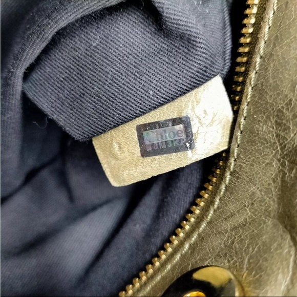 Chloe Vintage y2K Olive Green Hobo Bag - Picture 5 of 9